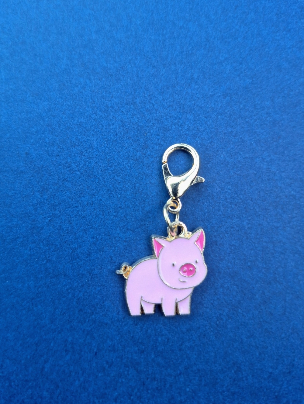 Cute Piggy Zipper Charm ☆ GoldTone Bag Accessory Backpacks, Purse, ALL Zippers!